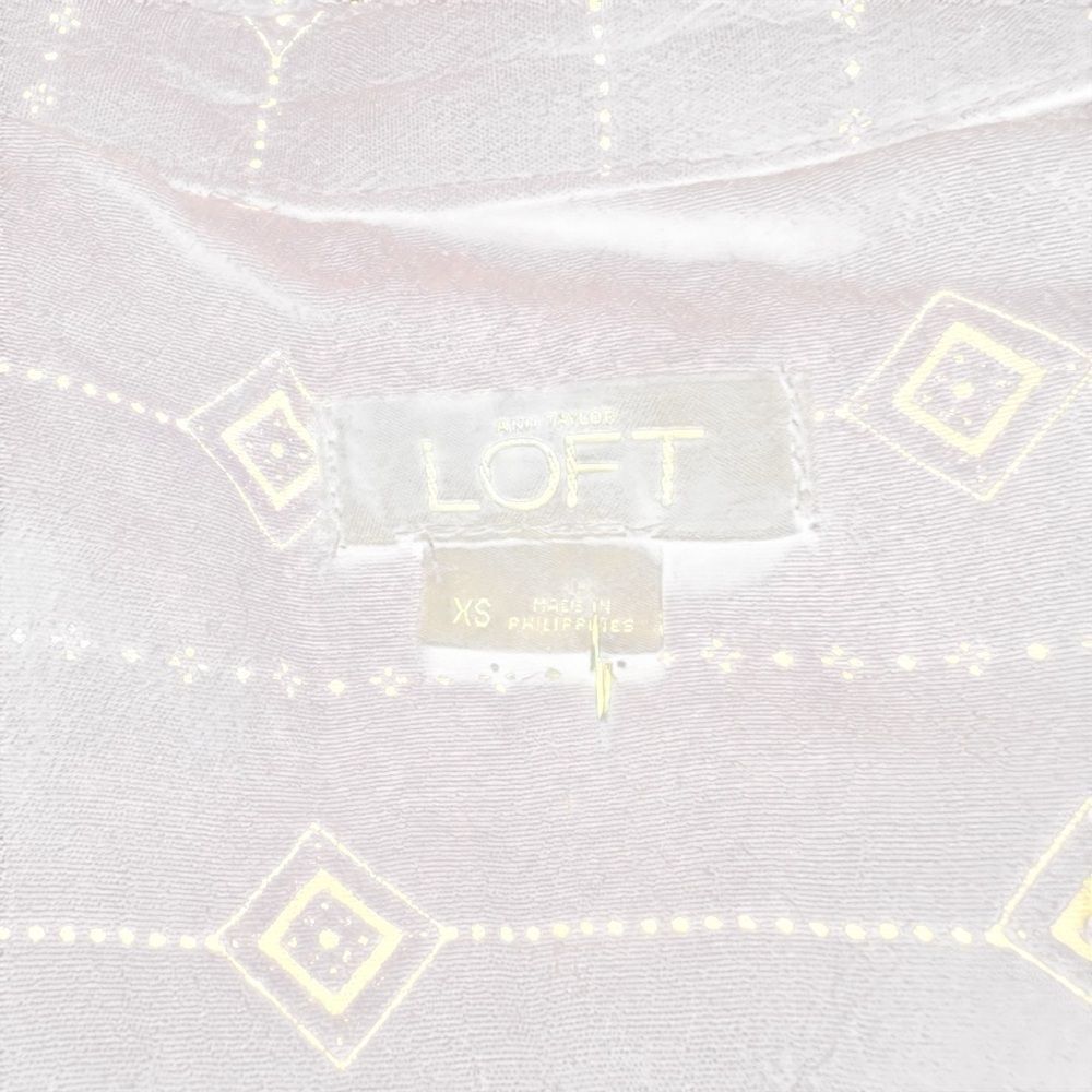 Loft navy patterned‎ romper. Size xs - Picture 3 of 8